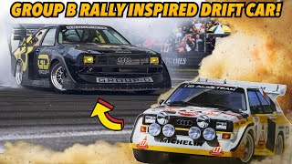 GROUP B rally inspired DRIFT Audi - Couldnt buy one so he built it!