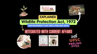 Wildlife Protection Act 🐅 | EVERYTHING you need to know for Prelims ✅ | UPSC-CSE 2024-25