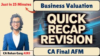 Business Valuation Quick Recap Revision in Just 15 minutes CA Final AFM