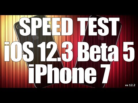 Speed Test : iPhone 6S - iOS 12.2 Beta 1 vs iOS 12.1.3 (iOS 12.2 Public Beta 1 Build # 16E5181f). 