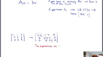 Two more ideas about Eigenvalues and Eigenvectors (Math 204 Section 5.1 video 3)