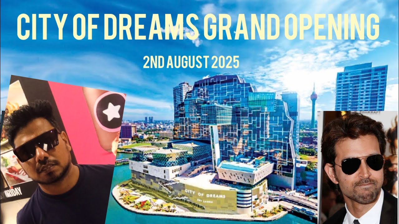 Hrithik Roshan අගොස්තු 2 ලන්කාවට city of Dreams Grand Opening🇱🇰