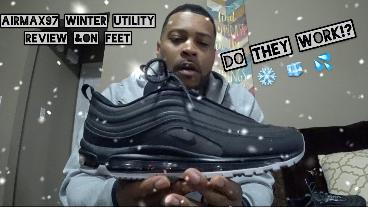 shot Munching length AirMax 97 Winter Utility Review & On Feet (Water & Ice Test) - YouTube