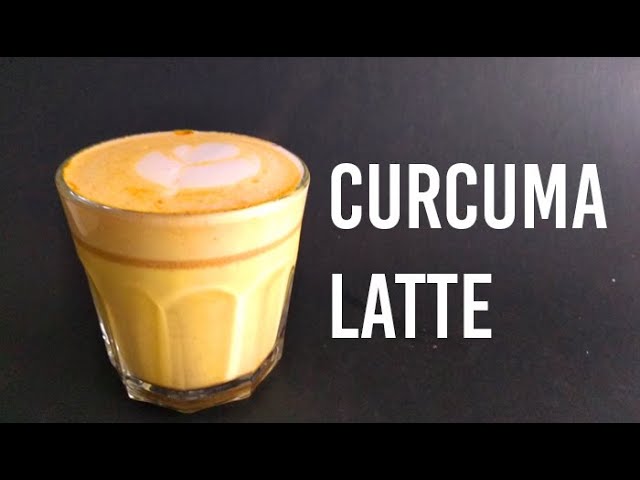 Batido de cúrcuma. Cúrcuma latte perfecto para cuidarte y