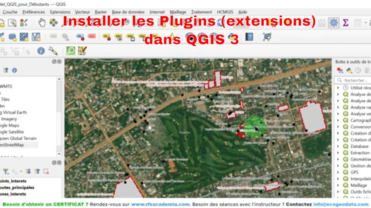 Comment télécharger de plugins externes - Guide complet de QGIS 3 pour débutants Part.5