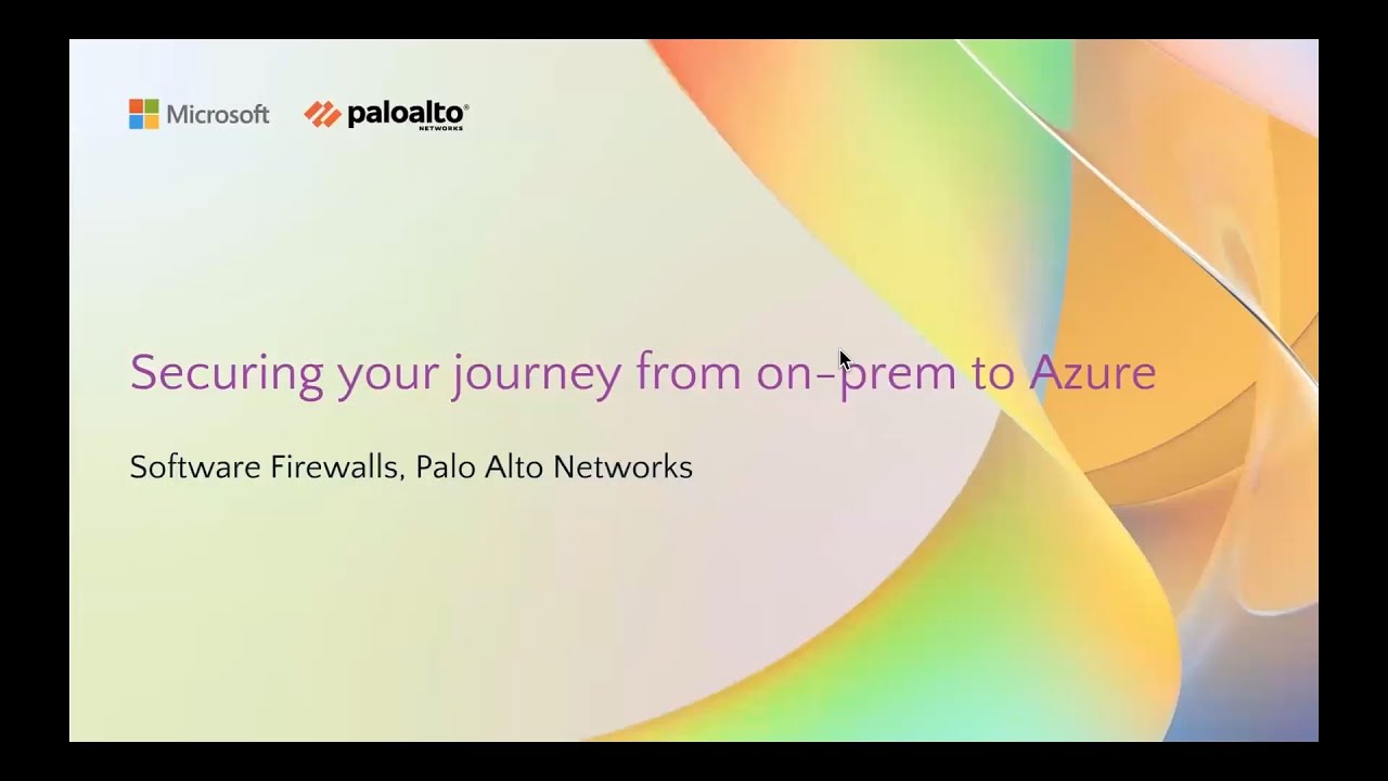 Securing Your Journey from On-Prem to Cloud with Palo Alto Networks ...