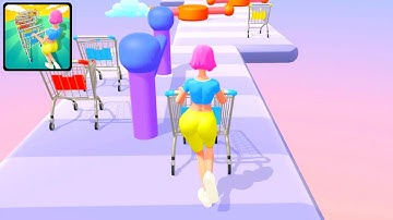 Grocery Cart Run all levels gameplay Android and ios