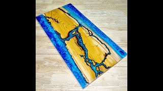 Making a fractal river epoxy resin Estuary board Profile
