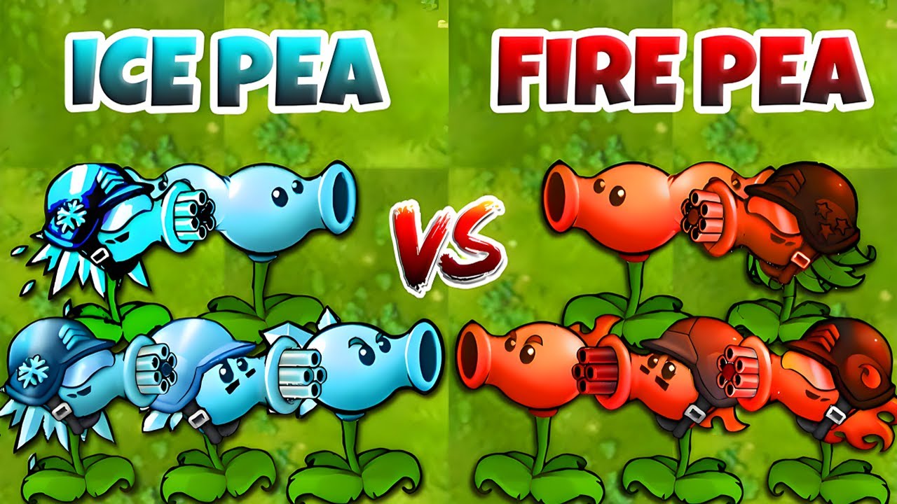 PVZ Fusion 3.1 Challenge - Team ICE PEA vs FIRE PEA vs Obsidian ...