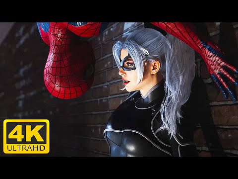Amazing Spider-Man Cheating on MJ with BLACK CAT 4K ULTRA HD - PS5 Spider-Man Remastered