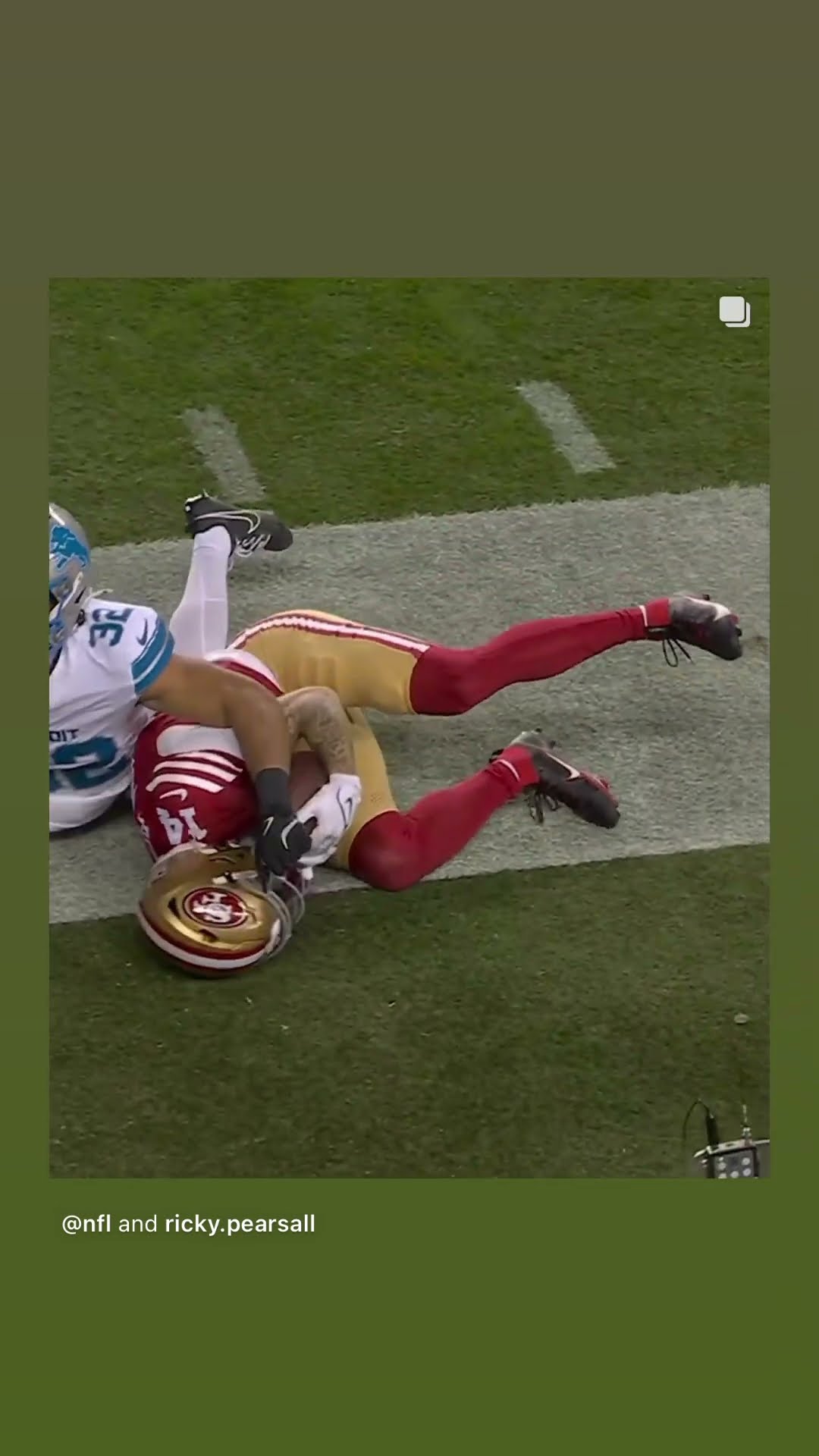 Outstanding drive #hoodnews #49ers #rickypearsall #touchdown #detroitlions #omg #how #wow #football