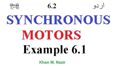 Effect of Load Change on Synchronous Motors|| Example 6.1 (Urdu/Hindi)(Chapman)