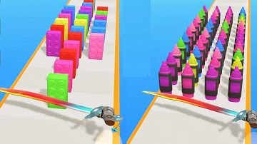 Sword Meltar Game! So satisfying and relaxing ASMR slicing video