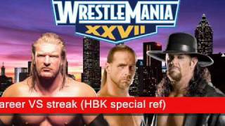 Wrestlemania 27 predicted matchcard (updated)