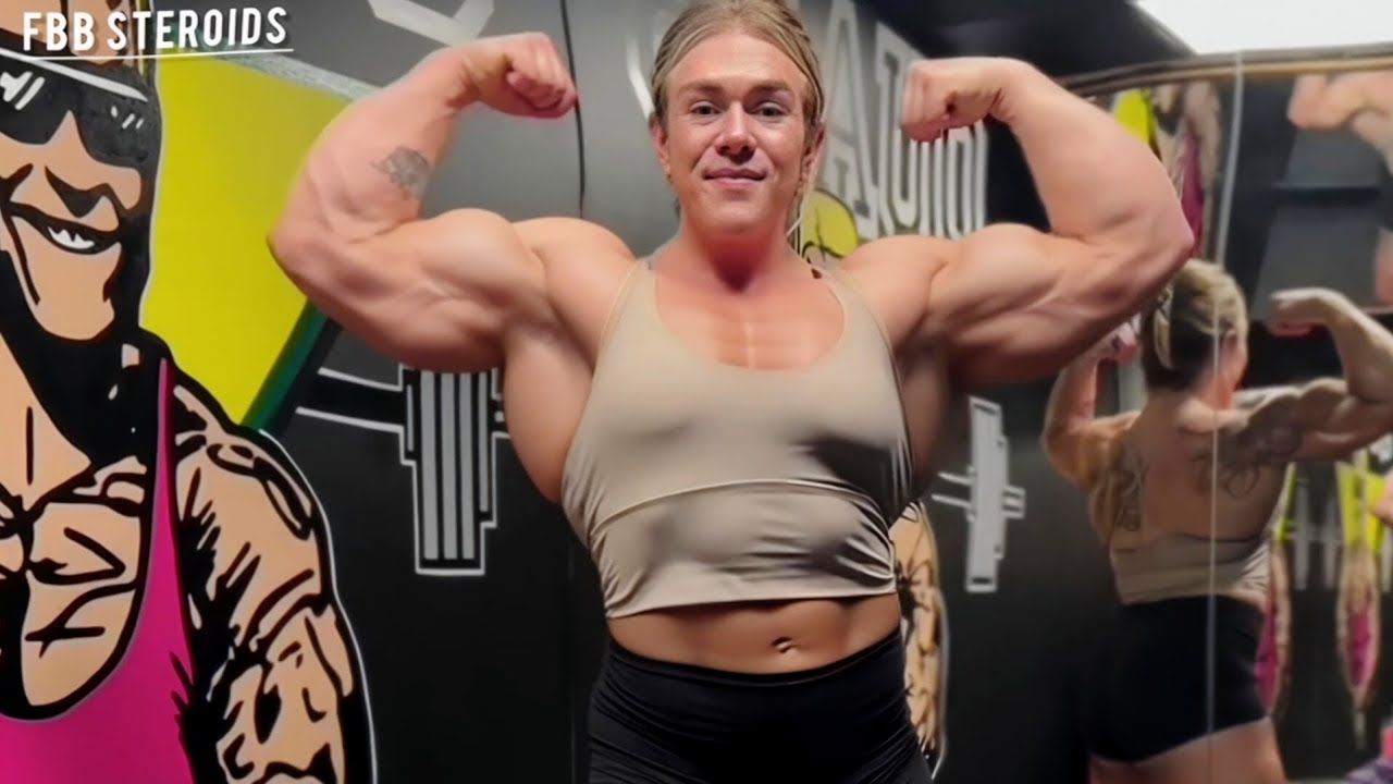 Elizabeth Moline Big Muscle Woman Bodybuilder - YouTube