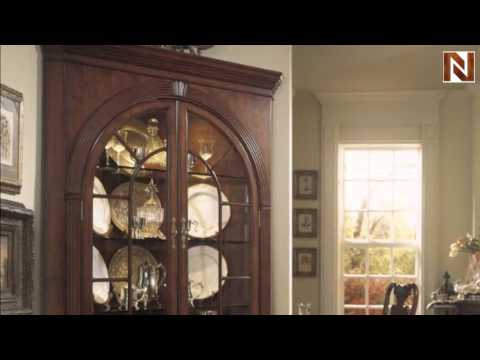 Complete Corner China Cabinet American Drew Cherry Grove American Drew Cherry Grove