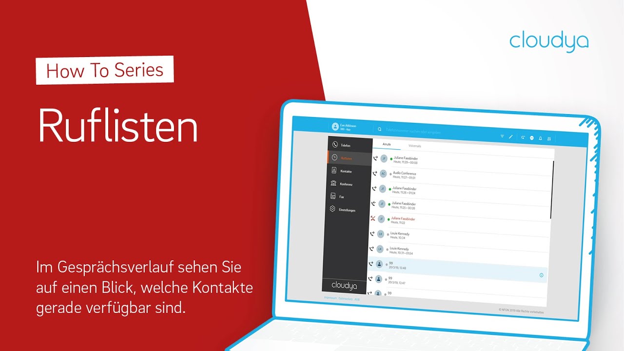 How to Cloudya: Die Cloud Telefonanlage von NFON erfolgreich nutzen (Ruflisten)