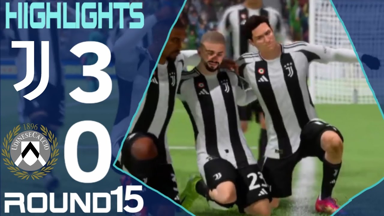 Juventus - Udinese| Yıldız scored two goals! Serie A my version Round 15 