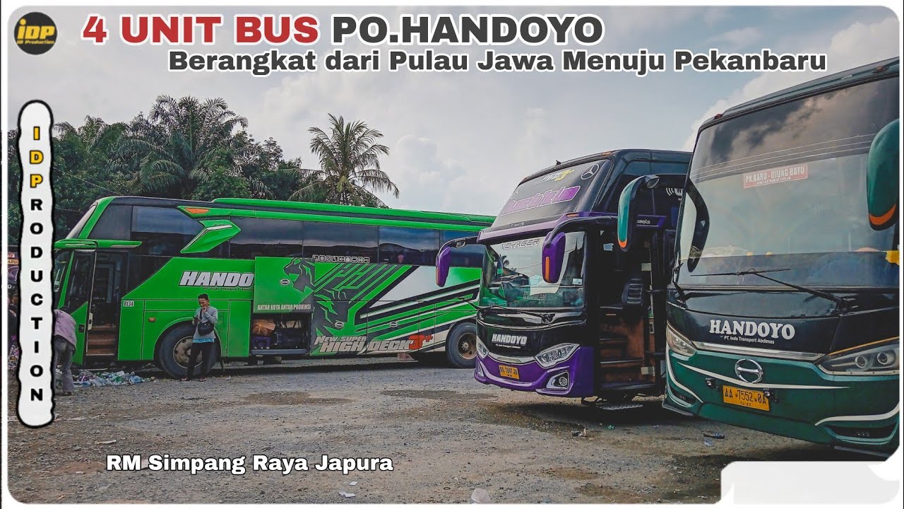 Keberangkatan Jawa menuju Riau terbanyak.! 4 Unit bus Handoyo berangkat menuju Pekanbaru