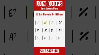 Jam Loops - 12 Bar Blues in E -120bpm - Just Loop and  Play
