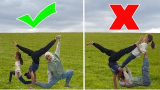 تحدي اليوغا 16(yoga challenge 16)يوغا ثلاثيه مع البنات الثلاثه قمة الروعه والابداع😍شو طلب مايا؟