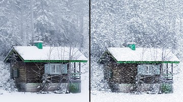 How To Create Snowfall effect in photoshop!