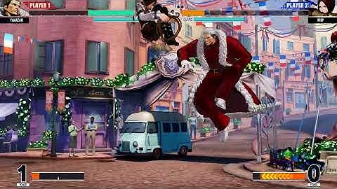 KOFXV mods | Yamazaki (Santa Costume) 💥 Whip (Castlevania Whip) | CPU vs CPU AI vs AI