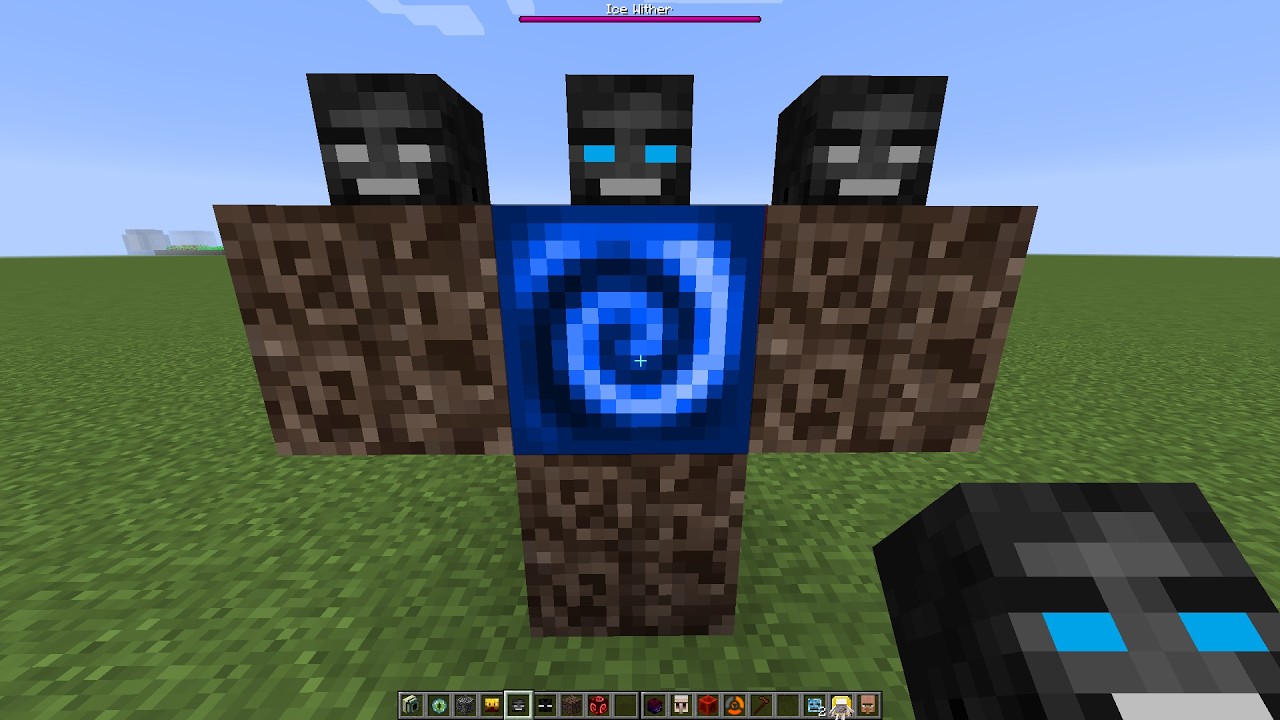 what if you create an Ice Wither Double Storm in MINECRAFT
