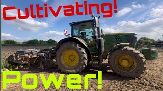 John Deere 6215R on the Plough and Watkins Tri Till! JD Mick on the Power Harrow! by Joe Seels 7,578 views 4 days ago 17 minutes