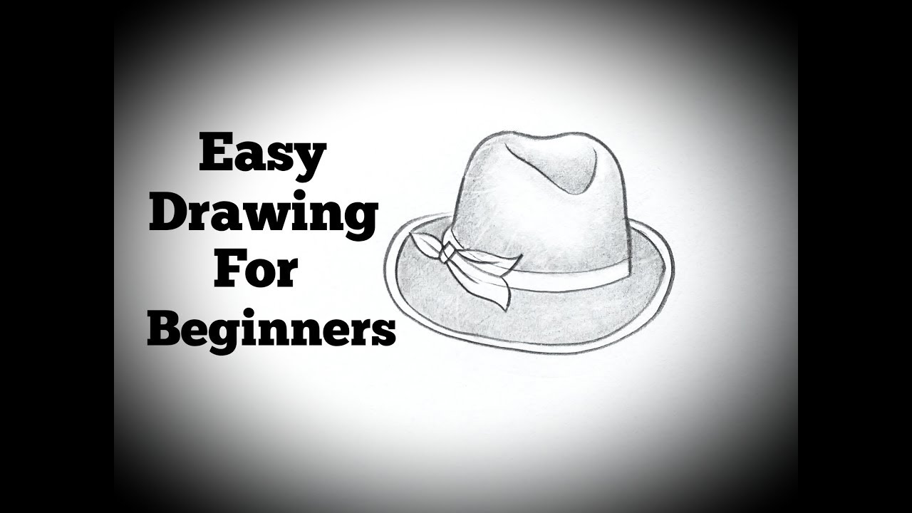 Simple hats. Random Art to draw easy for Beginners. Easy object Base. Easy beginner