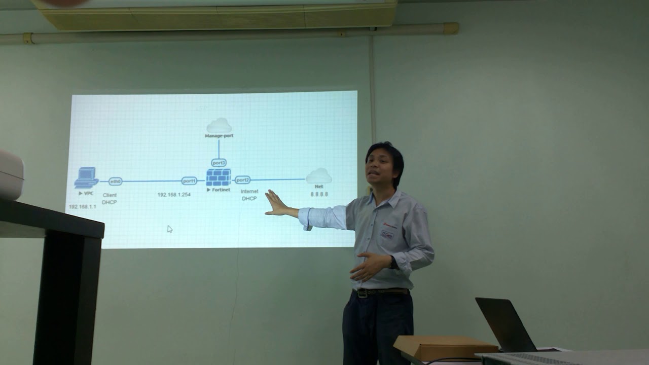 สอน Basic Config FortiGate 1/1 - YouTube