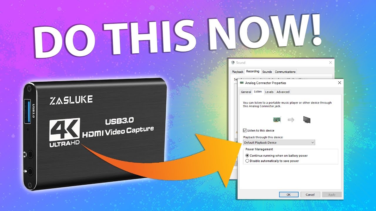 DO NOT use Capture Card Audio Slots! Do this instead YouTube