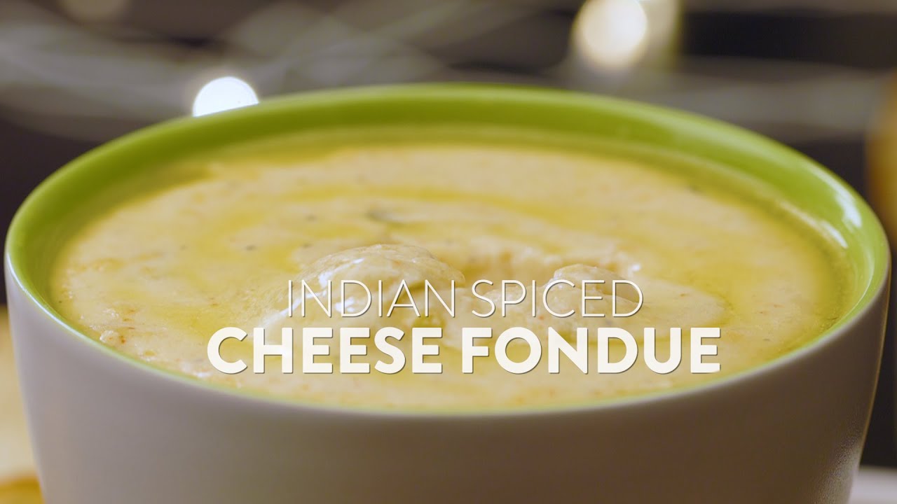 Recipe #Shorts: Dishes for Cheese Lovers! Indian-Spiced Cheese Fondue | Easy Meals | Date Night | India Food Network