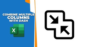How to combine multiple columns in excel into one column with dash
