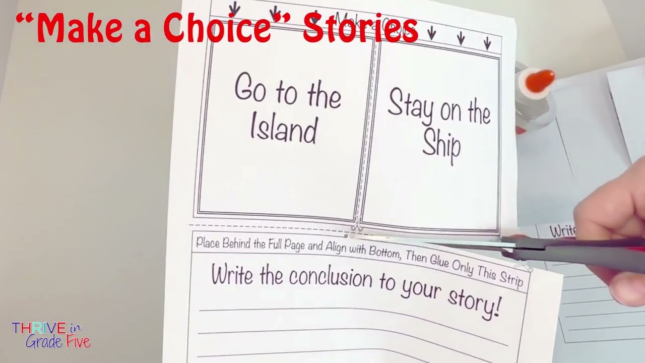 "Make a Choice" Stories for Students - A Fun Writing Activity