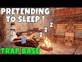RUST | PRETENDING TO BE ASLEEP in a TRAP BASE !