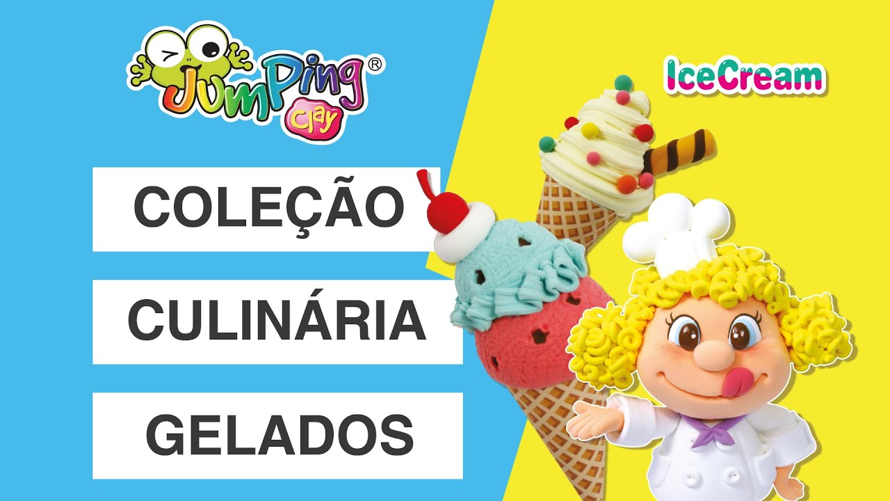 Faz os teus gelados com JumpingClay | Massa de modelar que seca ao ar! Faz os teus brinquedos
