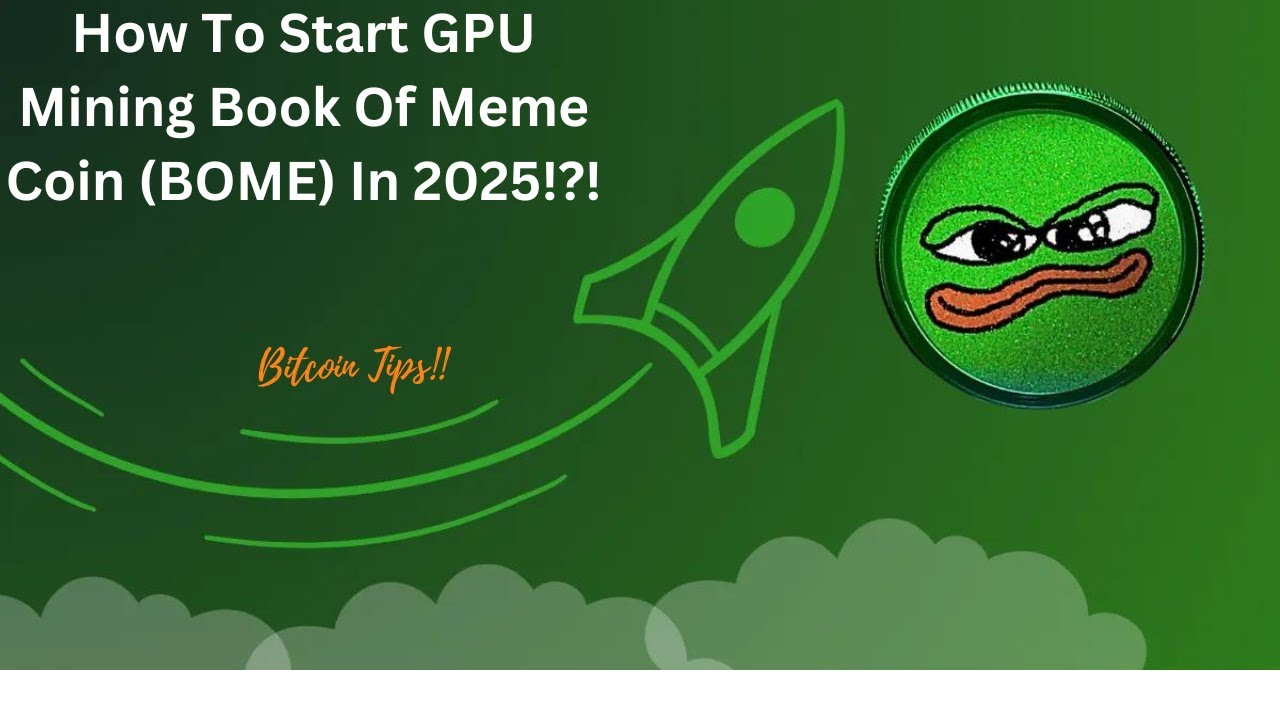 How To Start Mining Book Of Meme Coin (BOME) Using Windows | 2025 Guide