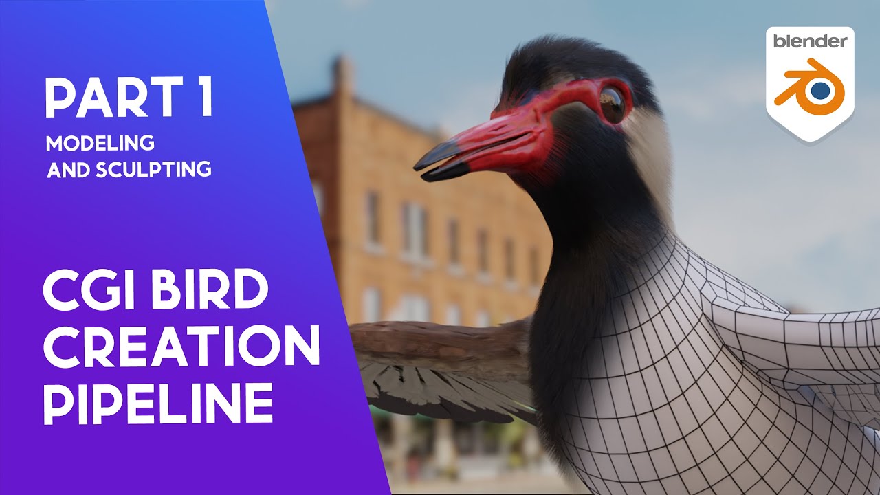 CGI Bird | Character creation pipeline | Part 1