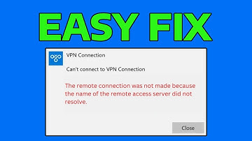 How To Fix The Remote Connection Was Not Made Remote Access Server Did Not Resolve