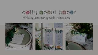 Free wedding samples from Dotty About Paper