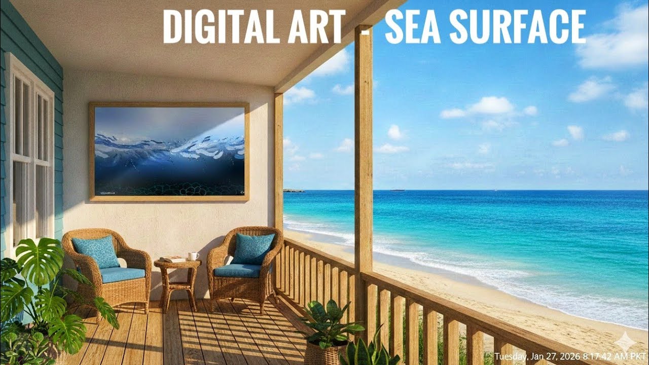 Sea Surface I Digital Art I Microsoft Paint @Gallery392