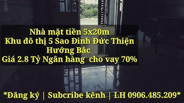 Nhà Bình Chánh 5x20 SHR Đinh Đức Thiện LH 0906485209