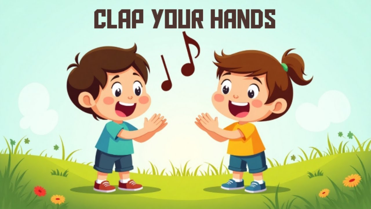 Clap Your Hands Rhymes | Nursery Rhymes | Clap, Stamp, Jump & Turn! | littleblackytunes