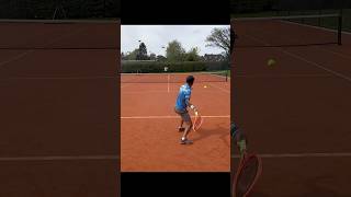 Rec.player,How I hit forehand(slow-mo)🎾#shorts #tennis