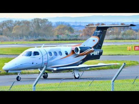 Embraer Phenom 100 | Arcus Air | D-IAAY at Liverpool Airport | 24/11/2021 | Departure