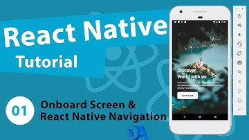 How to add full screen background image in React Native | Onboarding Screen - React Native UI