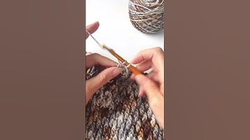 Beautiful crochet texture with the Alpine Stitch #crochet #shortscrochet #crocheting