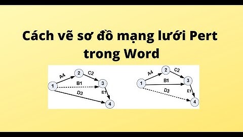 Hướng dẫn cách vẽ biểu đồ pert