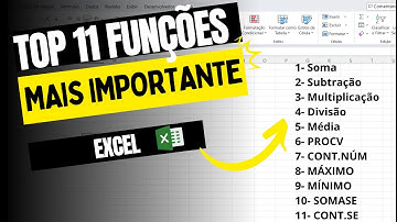 Top 11 Funções mais importantes no Excel |Planilha Download Grátis